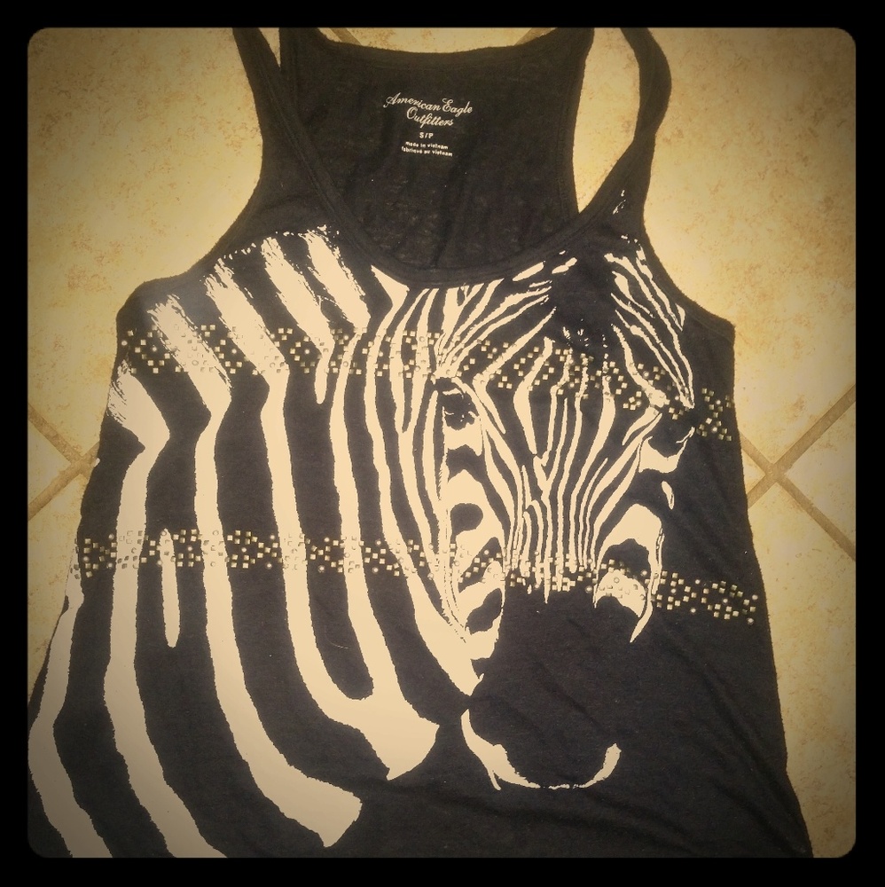 Zebra tank top
